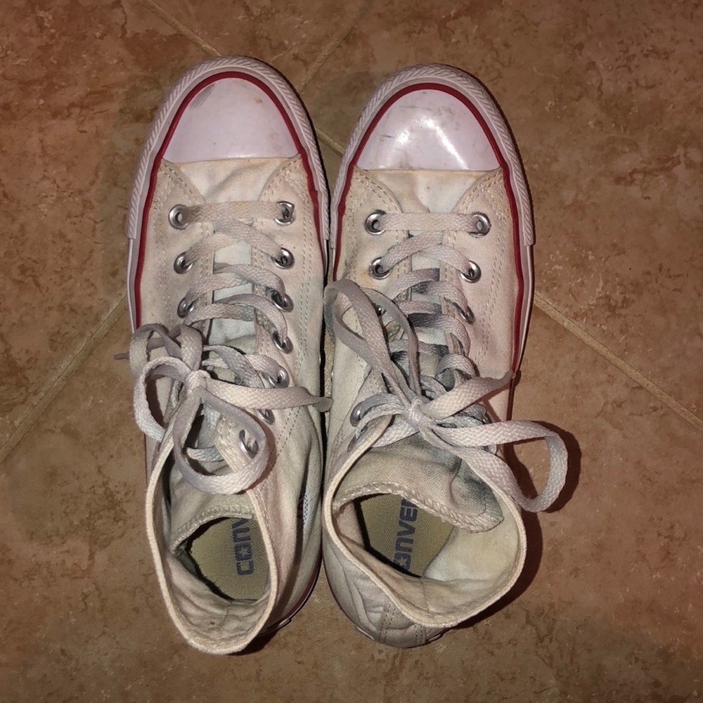 white high top converse